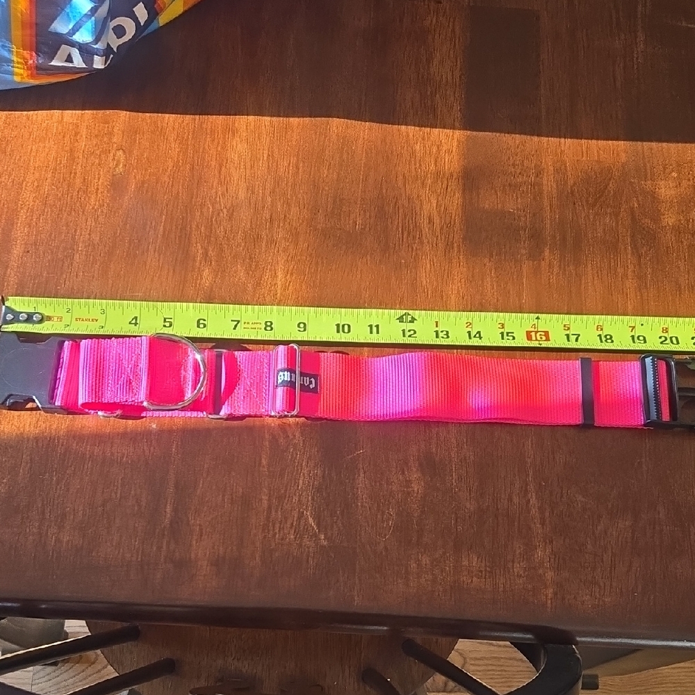 Adjustable Pink Martingale Dog Collar
